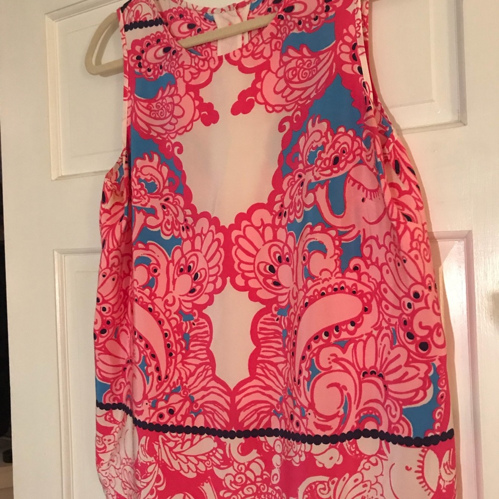 Lilly Pulitzer navy & pink tank top